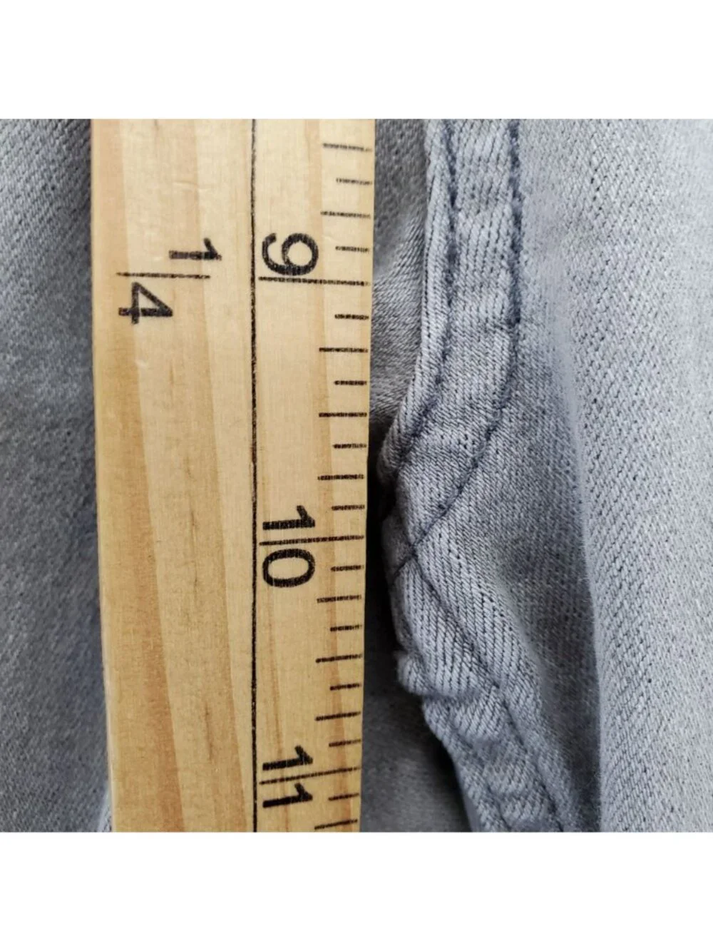 The Ivy Jeans Womens 12 Gray Skinny Cotton Blend Regular Fit Classic Style